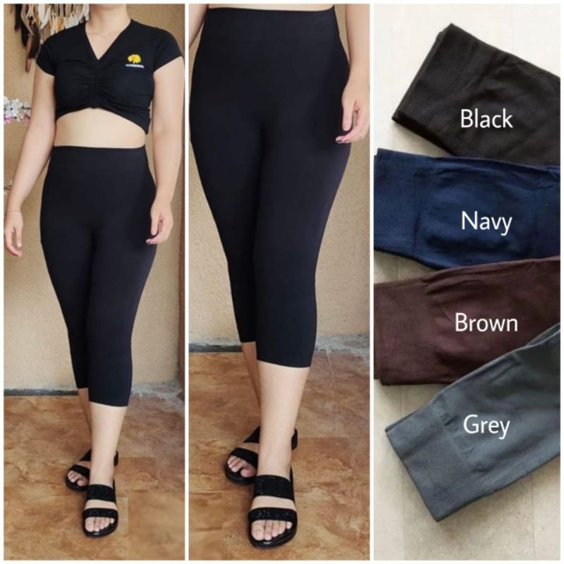 Legging Pendek  7/8 Wanita Tebal Premium  Legging Pendek