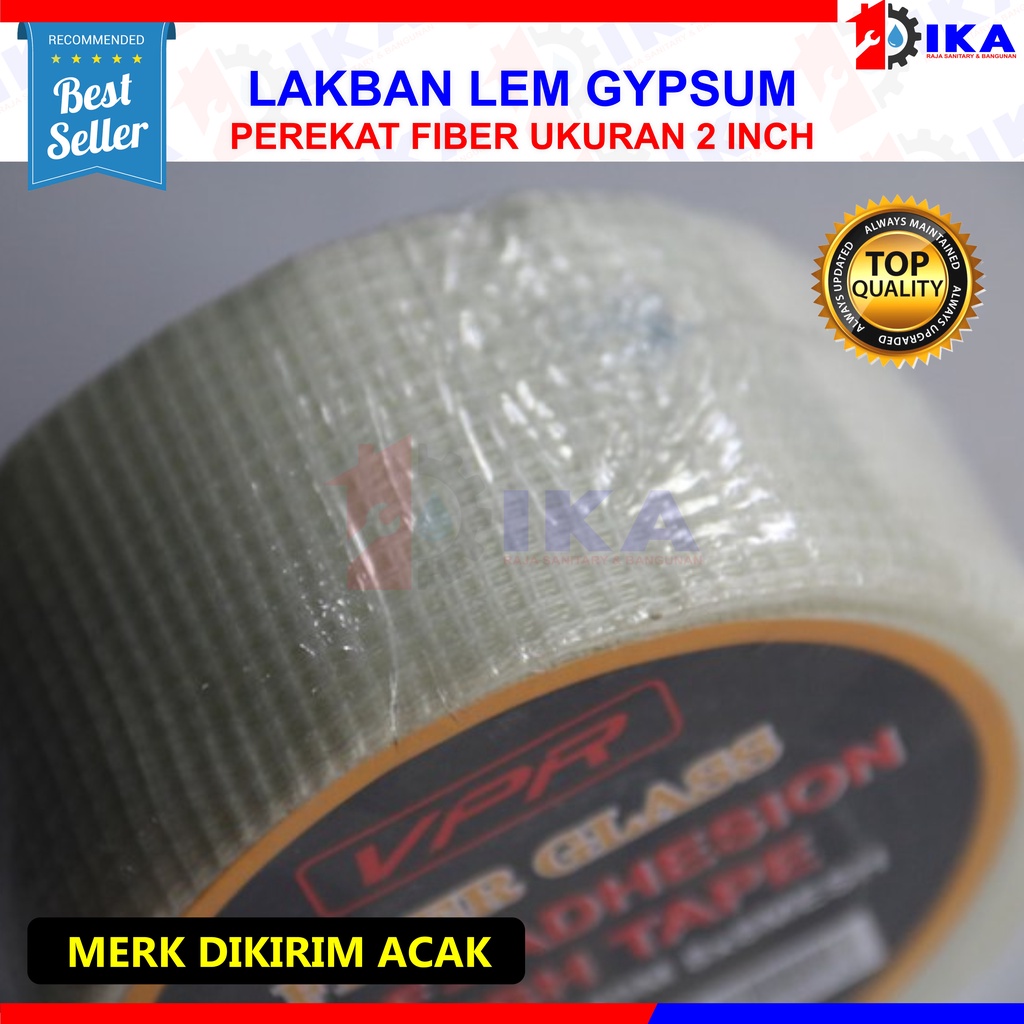 Lakban Kasa Lem Perban Gypsum Fiber | Perban Plafon Gipsum Fiberglass 1 Inch 2 Inch Perban enternit kasa plavon