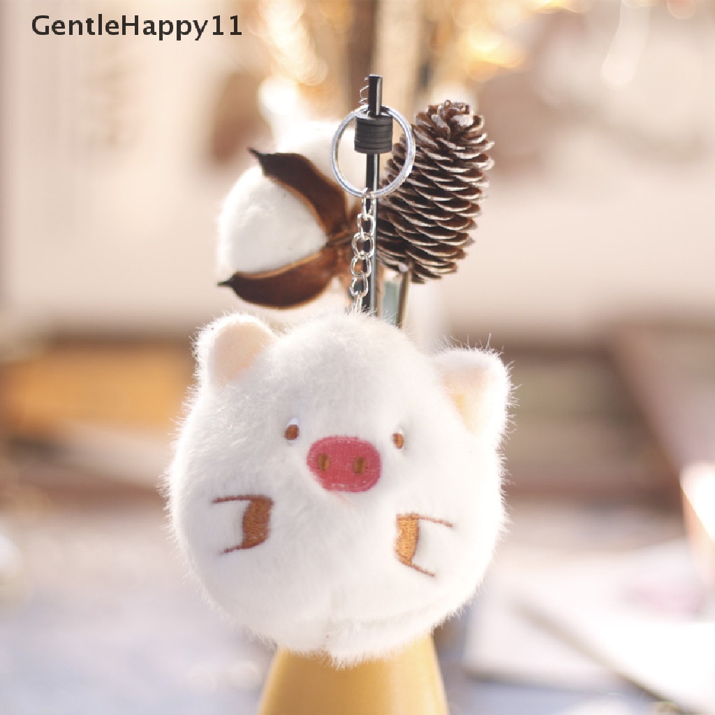 Gentlehappy Kartun Kepala Babi Gantungan Kunci Beruang Boneka Boneka Tas Liontin Dekorasi Gantungan Kunci Mobil Key Ring Lembut Mewah Mainan Anak Hadiah id