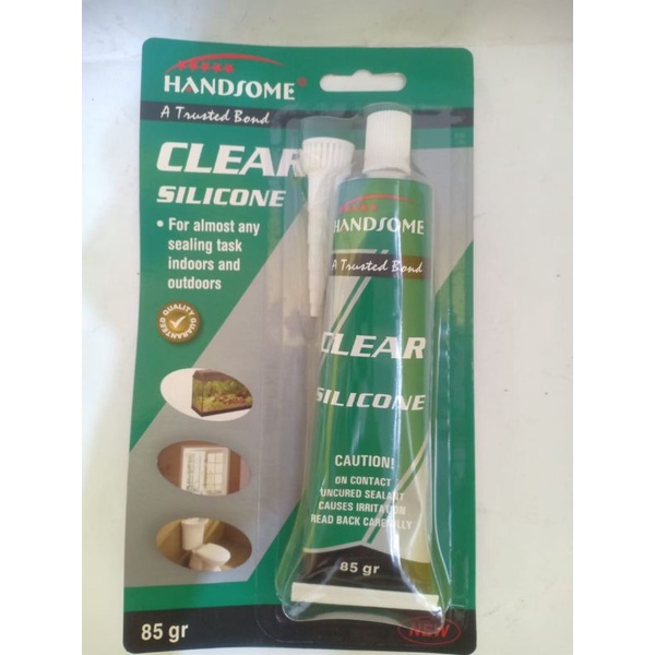 

(COD) Lem silicone clear besar Merk Hand Some Ukuran 85 gram