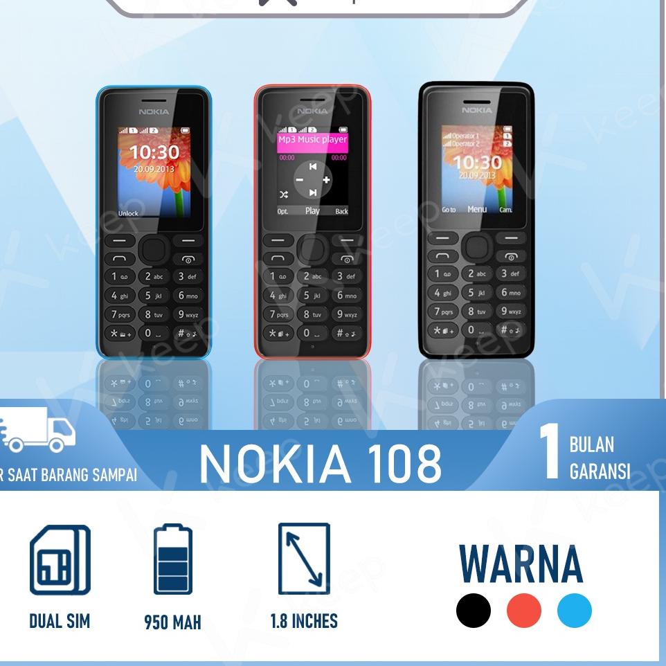 ⇴ COD hp nokia 108 murah jadul nokia camera dual sim PENJUALAN TERBANYAK 884 ♖