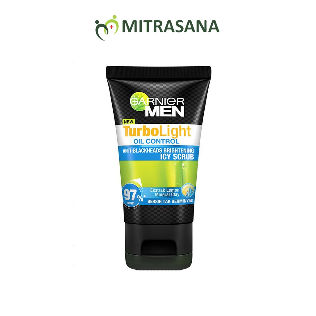 Garnier Men Turbo Light Oil Control Icy Scrub Cleanser 100 mL