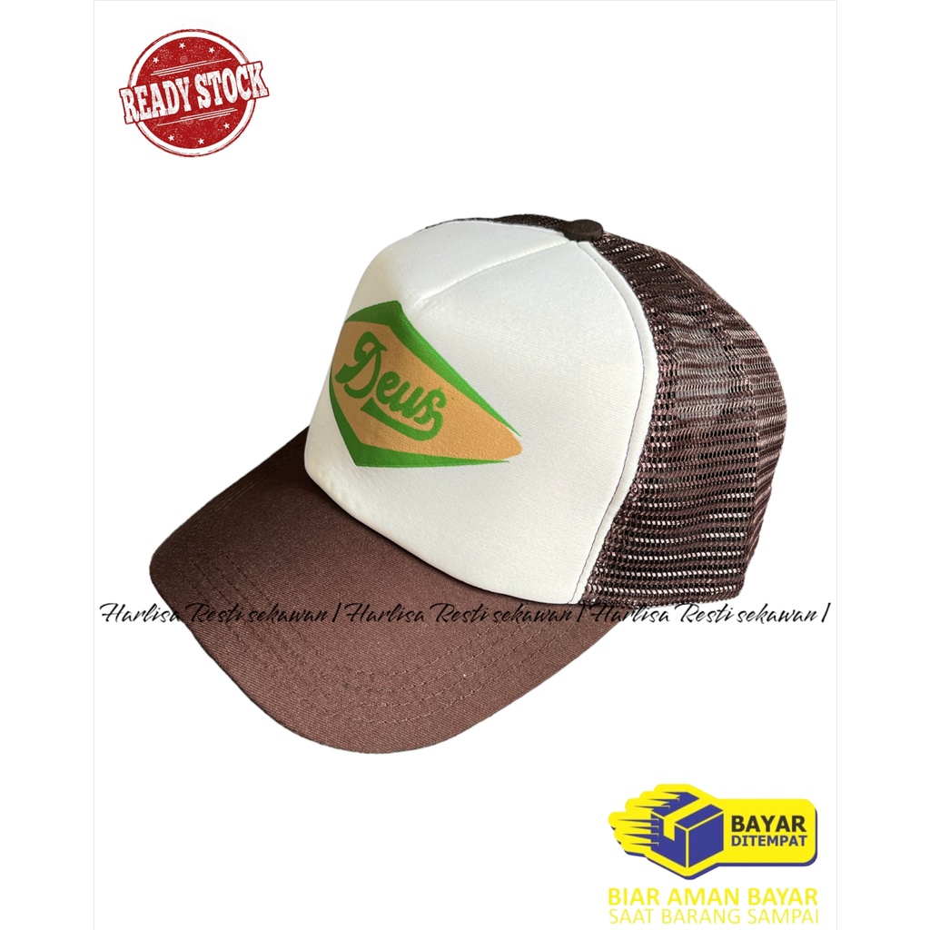 Topi jaring pria Distro tebal kualitas premium untuk sehari-hari dan olahraga