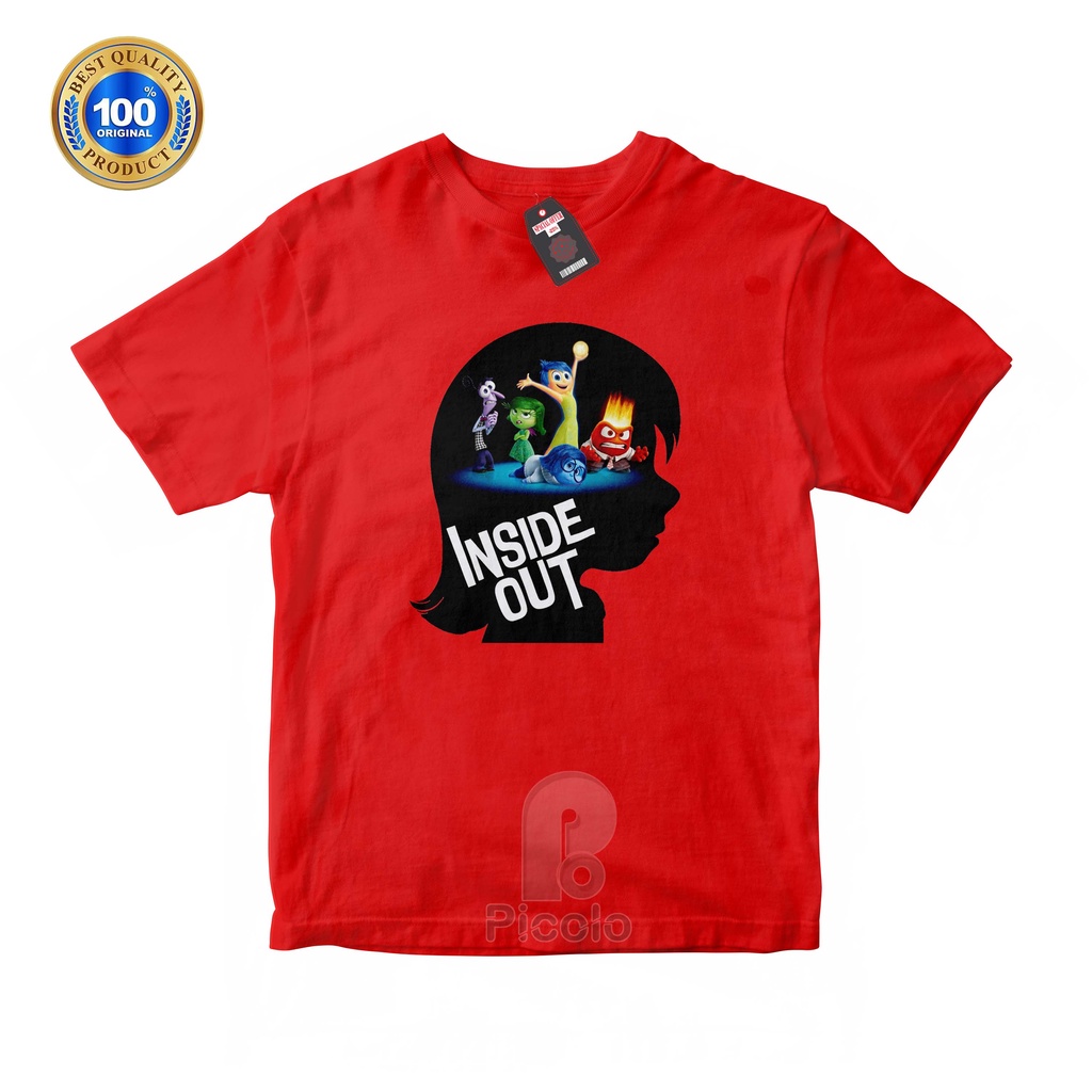 (FREE NAMA) BAJU KAOS ATASAN ANAK MOTIF INSIDE OUT Bahan COTTUN