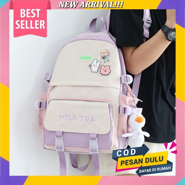 Tas Sekolah Korean Style Tas Ransel Wanita Backpack Korea Fashion Tas Wanita-213 Tas Ransel Anak Per