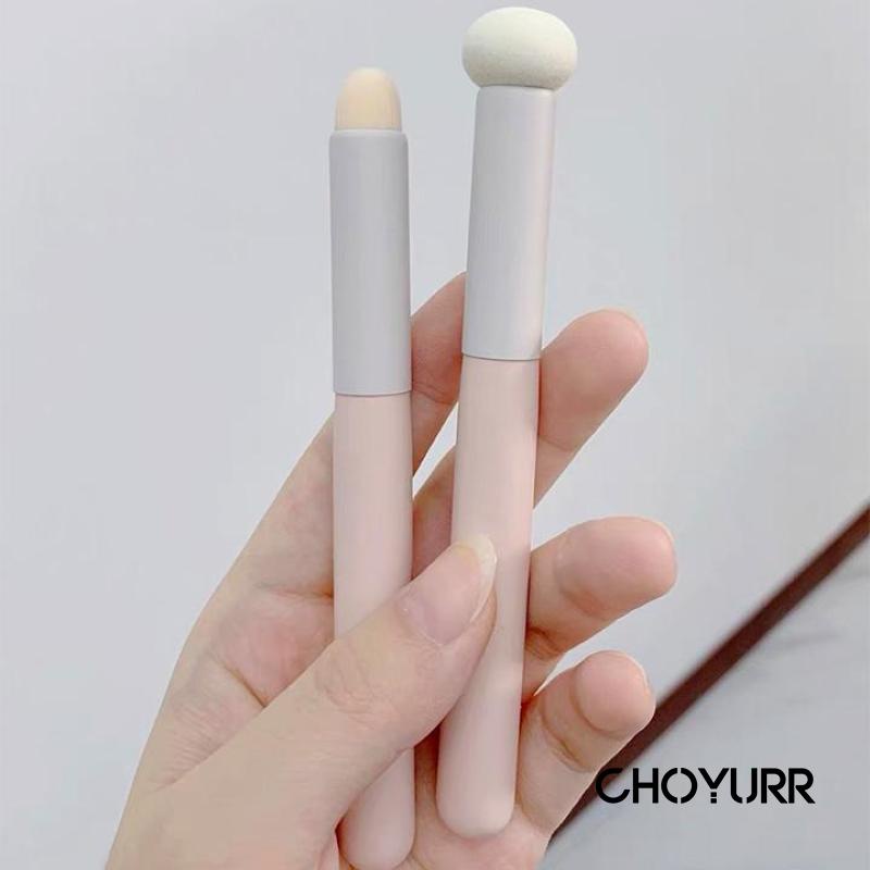 【COD】Brush Makeup Ujung Bulat Spons Untuk Concealer Satuan Alat Make Up Travel High Quality Import -CH