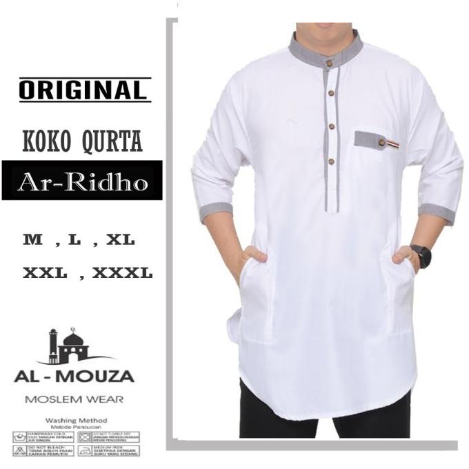 Baju Koko Qurta Kurta Ar-Ridho Katun Premium Ukuran Jumbo