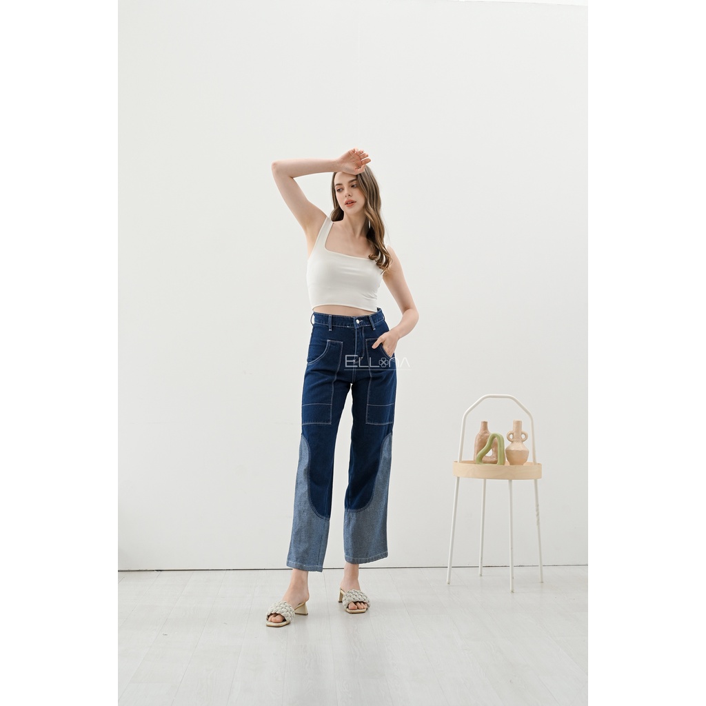 OSSO JEANS - Gelombang Kulot Jeans Warna Denim