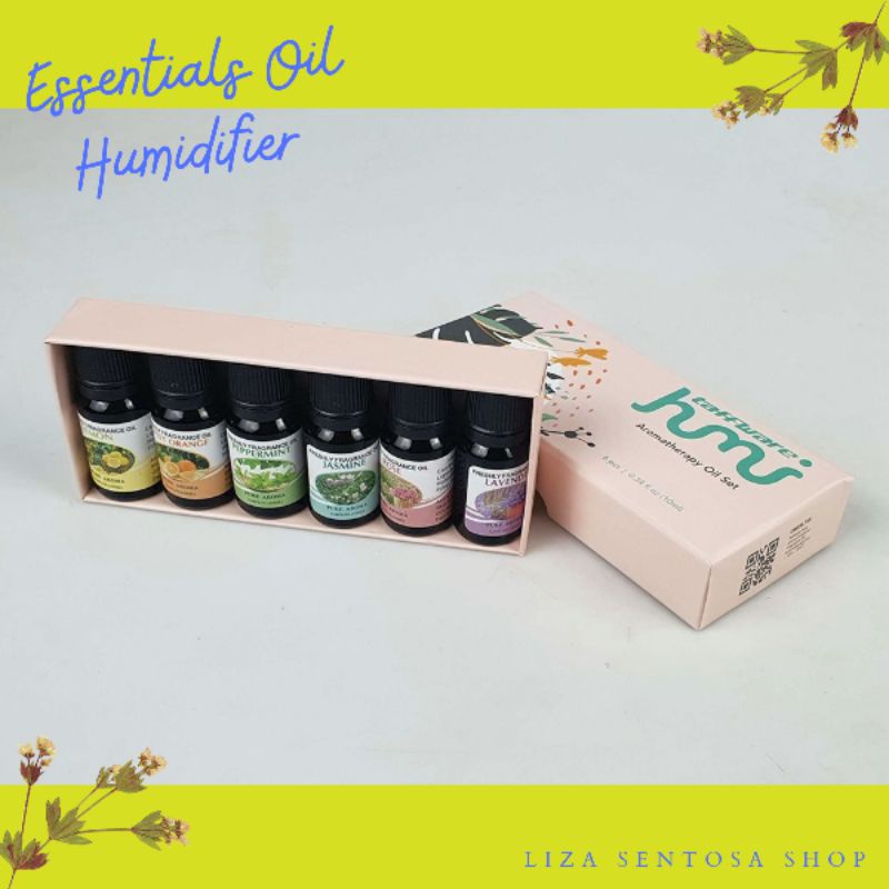 Taffware HUMI: Aromaterapi Diffuser Minyak Essential Oil Pengharum Ruangan 6in1