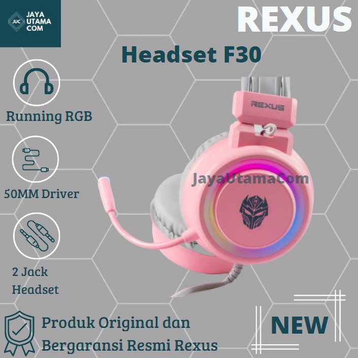 Rexus Headset Gaming Vonix F30 Original