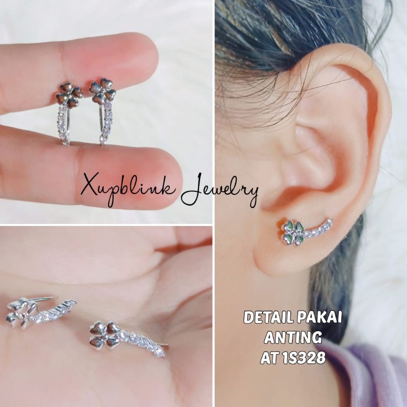 Anting Rambat Permata Silver Xupblink Jewelry