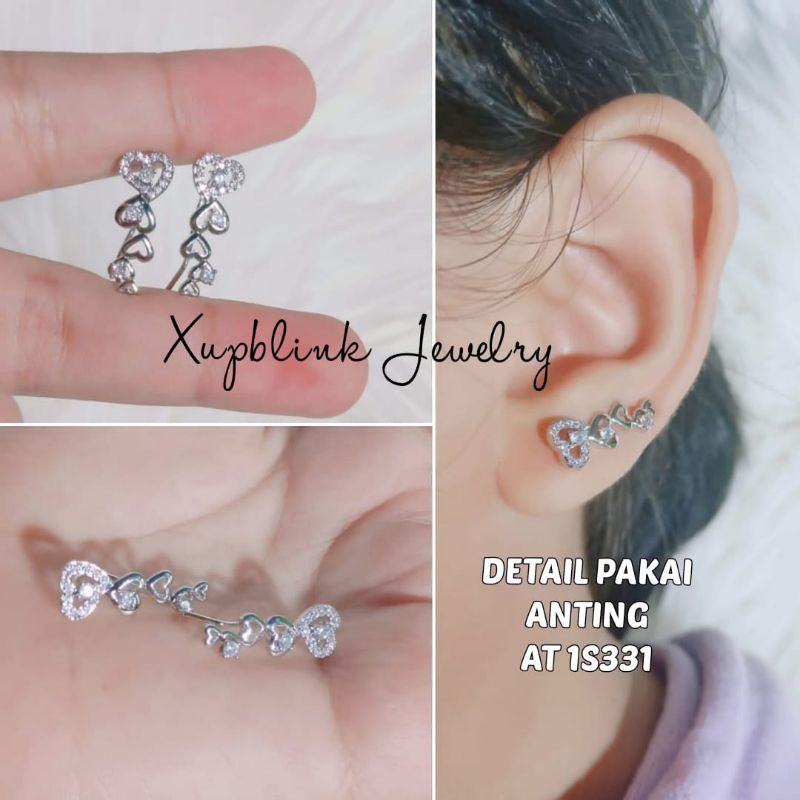 Anting Rambat Permata Silver Xupblink Jewelry