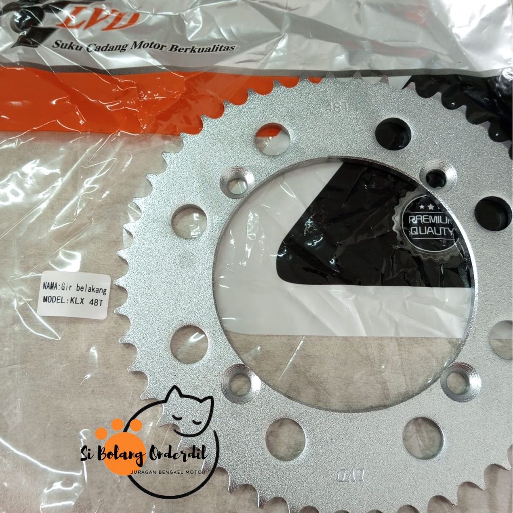 GEAR BELAKANG KLX150 428 GIR BELAKANG 428 KAWASAKI KLX 150 MODEL SSS