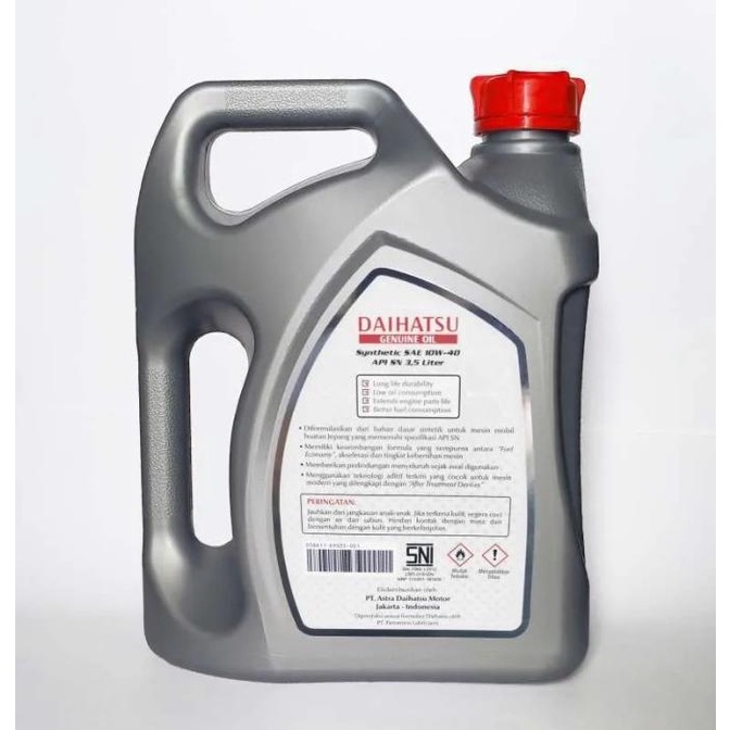 Oli Mesin Daihatsu 10W-40 Sn Galon 08811-K9035-001