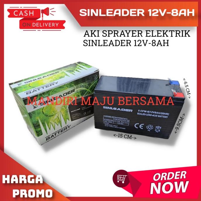 Jual Aki sprayer elektrik 12v 8ah / Aki kering 12v 8AH / Aki Tangki