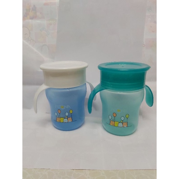 Alyona Training Cup AL05 / Gelas Minum dengan pegangan Alyona / 360° Sipper Cup with Handle 270 ml dan 240 ml / Cangkir Anti Tumpah dengan Pegangan