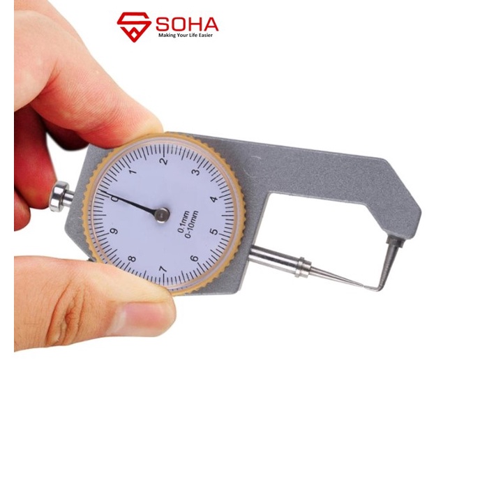 Thickness gauge Alat Ukur Ketebalan Hollow atau Logam Bentuk Bulat Model Digital atau Jarum Dial TK-09 TK-10