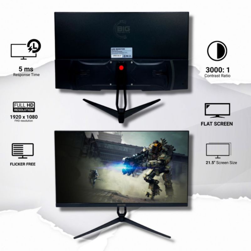 LED Monitor 22inch BIGCOM // LED Monitor 21.5&quot; BIGCOM