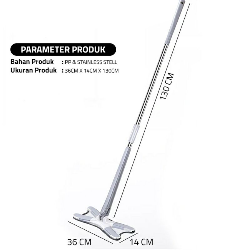 KD 1 Alat Pel Lantai Praktris Mop Magic Bentuk Light-X  / Shape X  Mop / Alat Pel Magic Tanpa Peras Tangan Praktis / Alat Pel Peras Flexibel Otomatis  / Super Mop X Shape Flat Mop Felxible / Alat Pel Otomatis Pembersih Lantai / Alat Pel Praktis Tarik