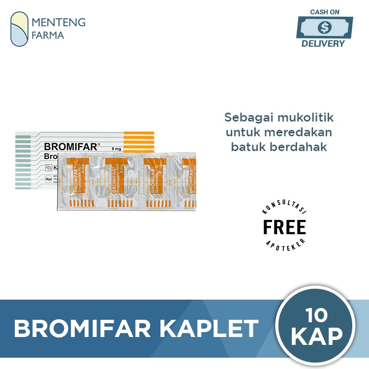 Bromifar 10 Kaplet - Obat Batuk Berdahak