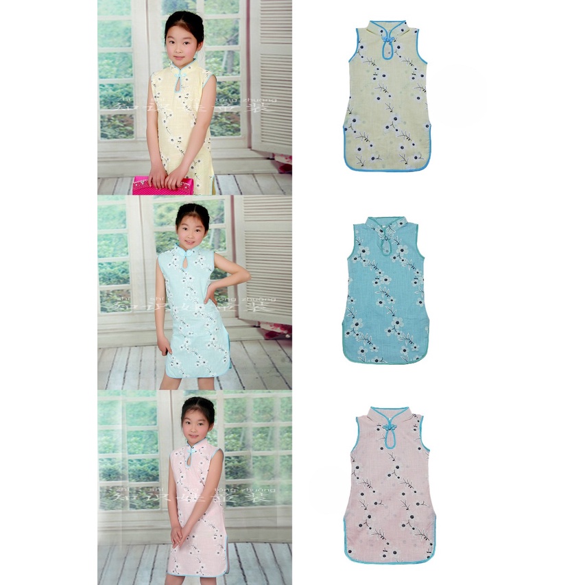 Dress anak Cheongsam Peony