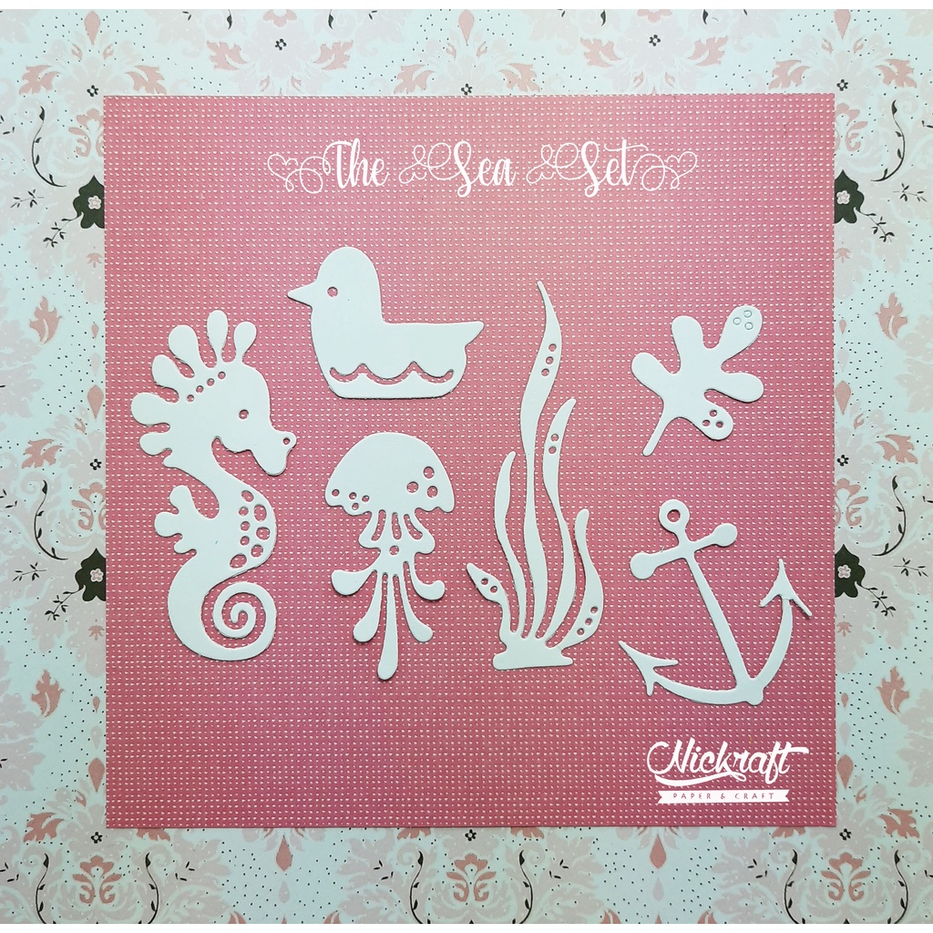 

DCV #1 THE SEA SET - Hiasan Scrapbook Tema Laut Doohickey Box