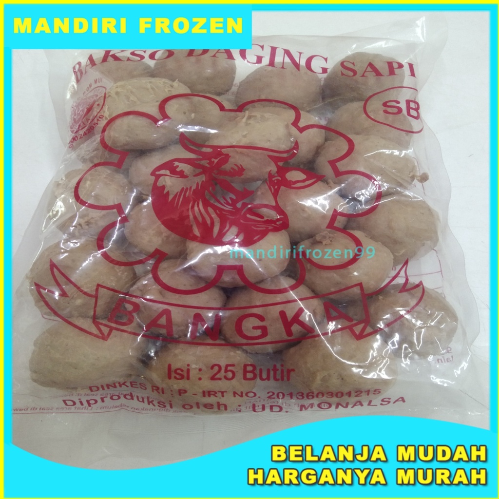 

Bakso Daging Sapi, Isi 25 Cap Bangka 310 gram