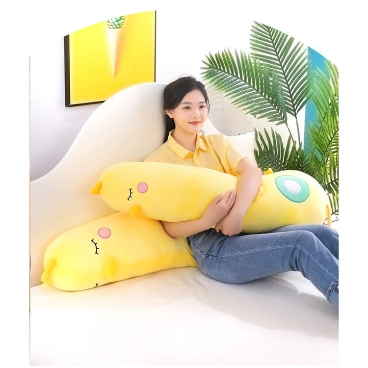 boneka guling karakter ayam/guling karakter anak panjang 70 cm