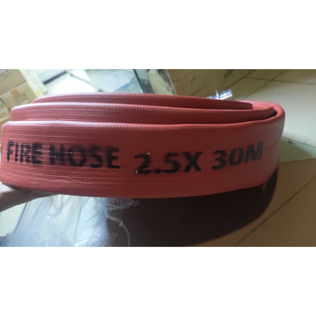 Fire Rubber Hose Karet 2.5 x 30 M Selang Pemadam 2,5 30m Tonata Coupling Machino 2.5x30 2,5x30