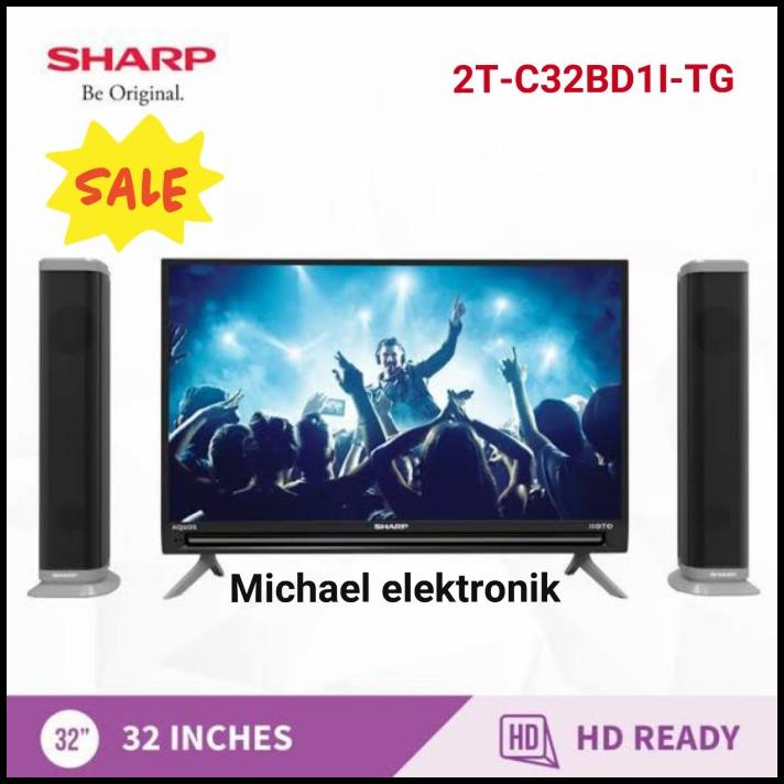 Promo Sharp Led Tv Digital Sounsystem Iioto 32Inch 2T-C32Bd1I-Tg