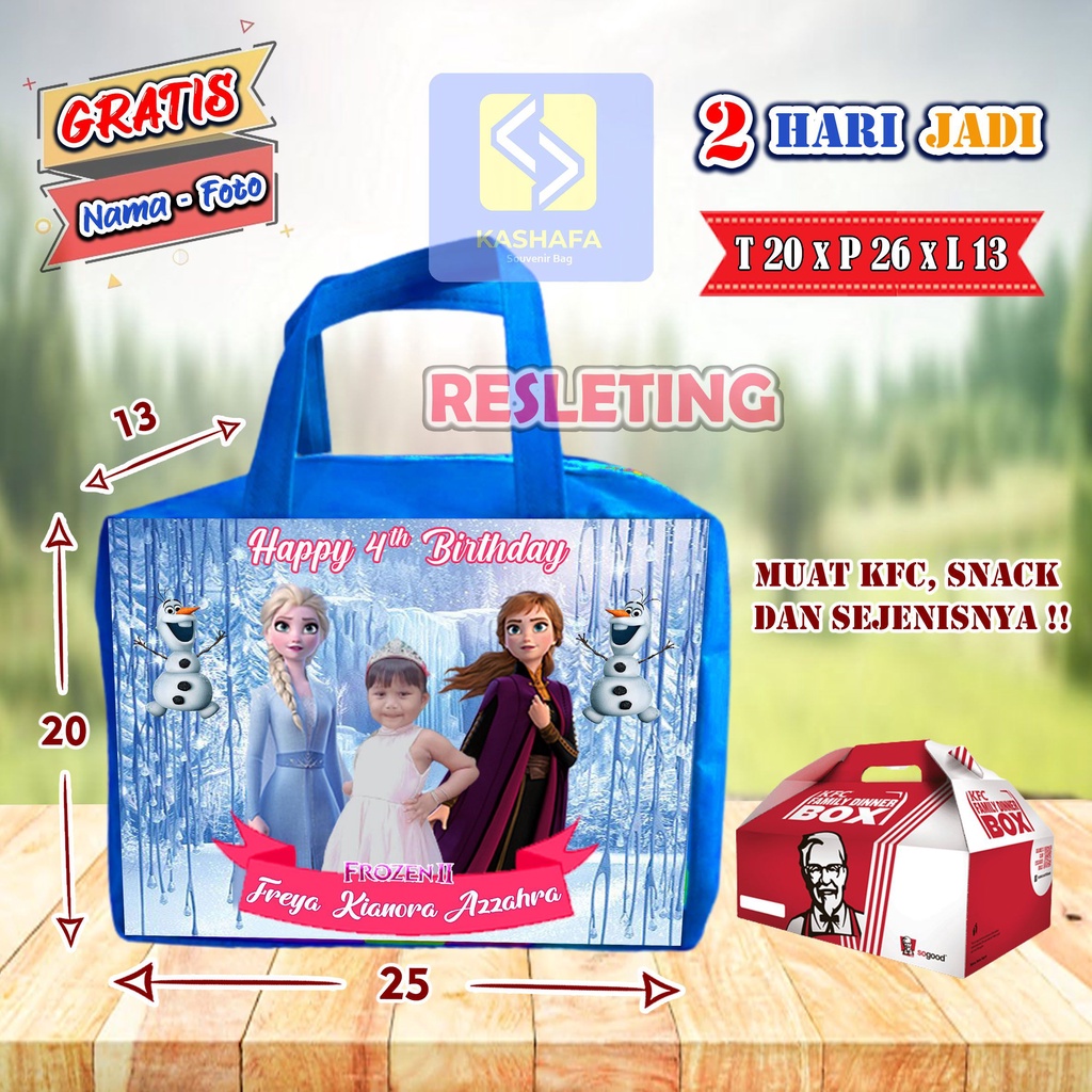 

Tas Ultah Resleting/Tas Ulang Tahun /Tas Ulang Tahun Souvenir Murah/Tas ultah resleting ukuran 25x13x20/ Tas ultah custom/ Goodiebag ultah/tas souvenir ultah resleting Muat KFC /tas resleting /tas souvenir /tas ultah resleting cowok cewek karakter