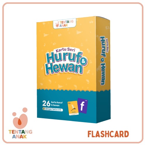 Tentang Anak Flashcard Huruf &amp; Hewan | Kartu Bacaan Anak