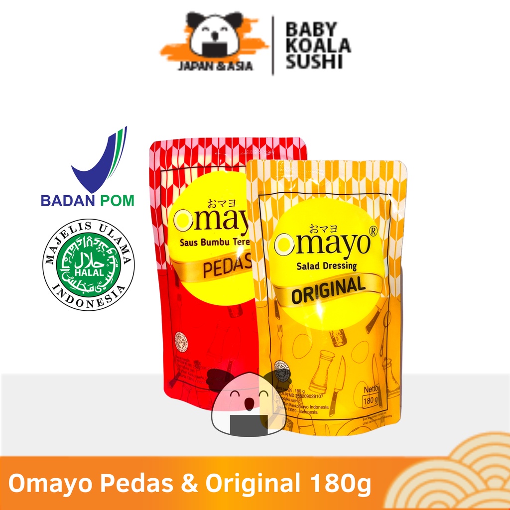 OMAYO Mayo Pedas 180 g Halal │ Mayonnaise Spicy | Original