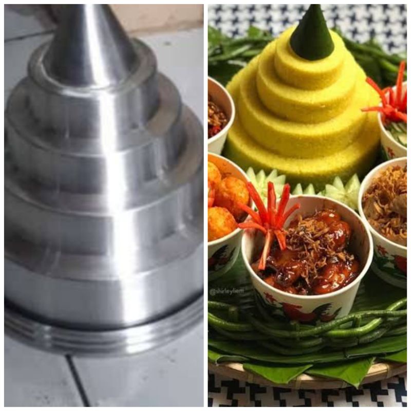 Cetakan tumpeng / loyang tumpeng Diameter 22,24 CM