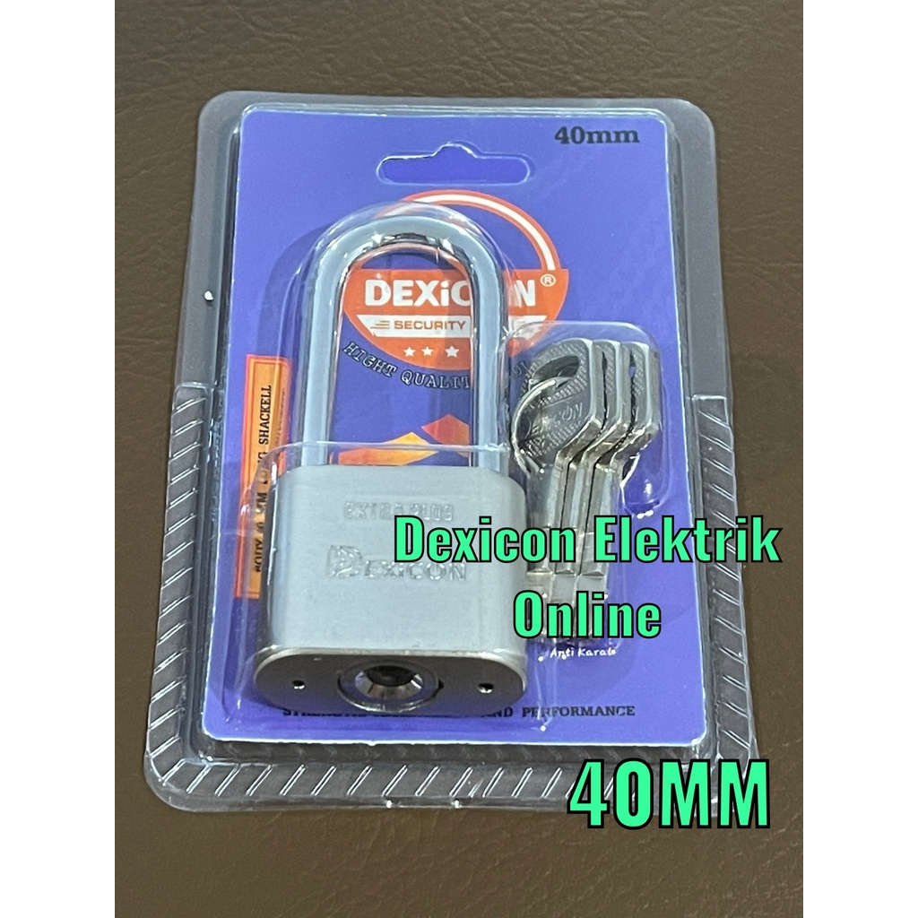 Gembok Merk Dexicon / LONG /Gembok Anti maling / Padlock /Gembok Stainless anti karat/gembok anti cut/Jual gembok murah/grosir gembok