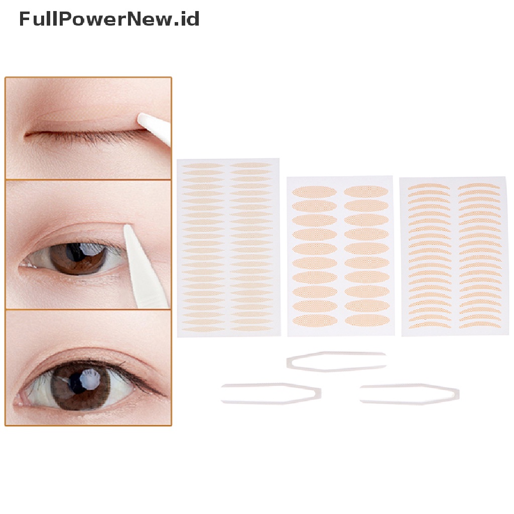 Power 200pcs Invisible Lace Mesh Double Eyelid Lift Strip Tape Perekat Sticke tweezer ID