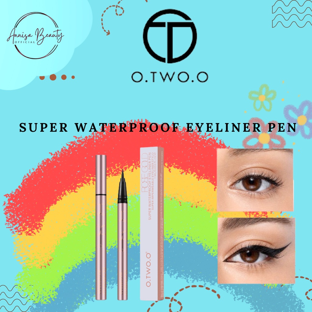 [100%ORIGINAL] O.TWO.O Eyeliner Long Lasting Liquid Eyeliner Waterproof Black/9112