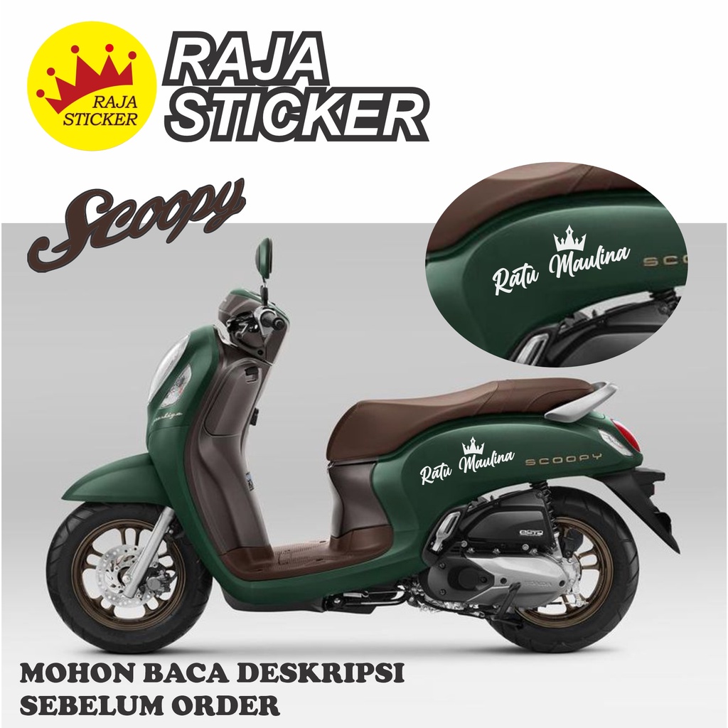 Sticker Custom Nama Untuk Body Motor