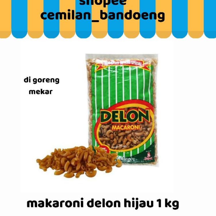 

Ready Stok Makaroni delon hijau makaroni mekar 1 kg