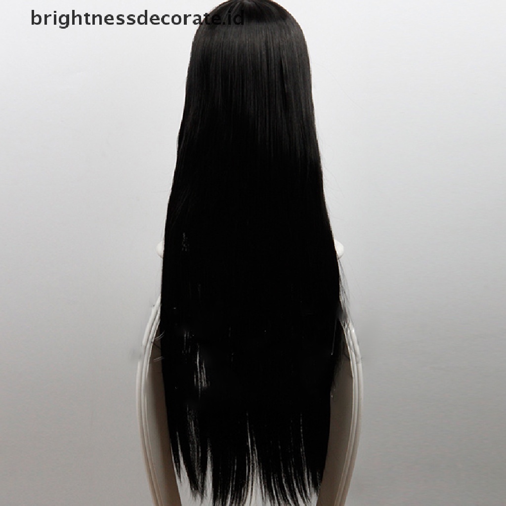 [Birth] Anime Kartun Karakter Jabami Yumeko Hitam Panjang Lurus Wig Cosplay Pesta [ID]