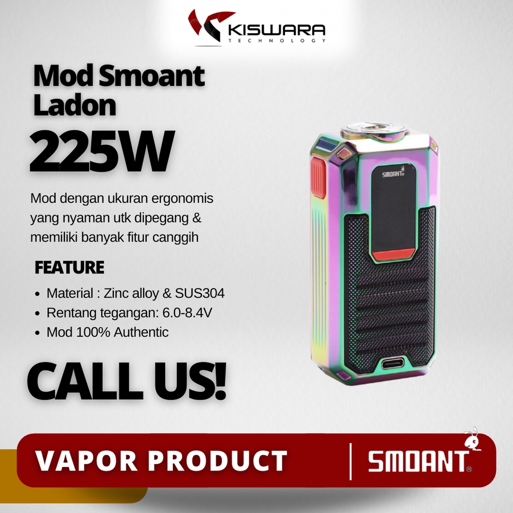 SMOANT Ladon TC 225W Mod RAINBOW Authentic