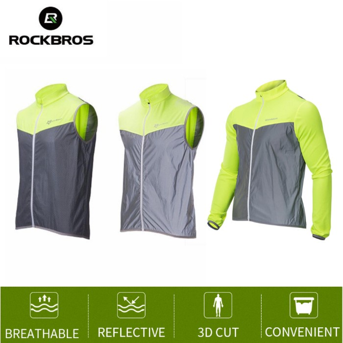 ROMPI SEPEDA ROCKBROS VEST SEPEDA VEST LARI REFLECTIVE BREATHABLE