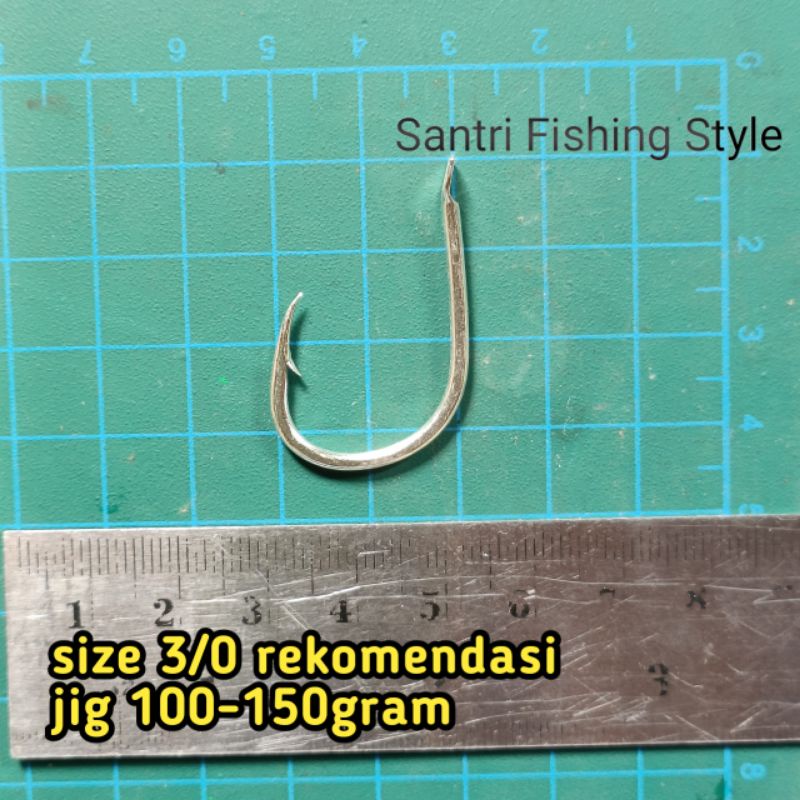 Kail Pancing Iseama hoks|Kail Assist hoks Putih tahan karat eceran kail jig kail pancingan