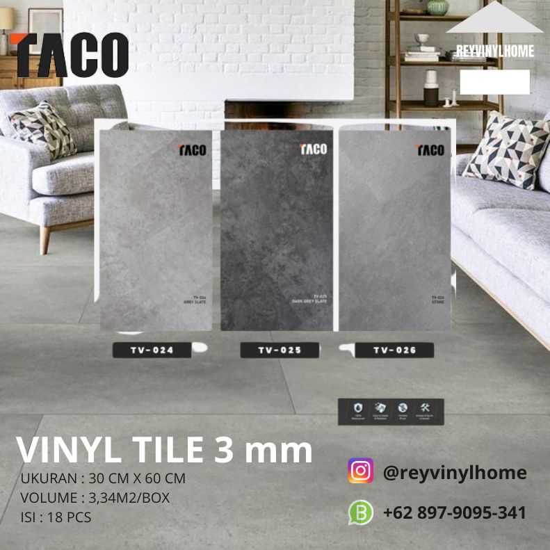 LANTAI VINYL TILE TACO 3 MM