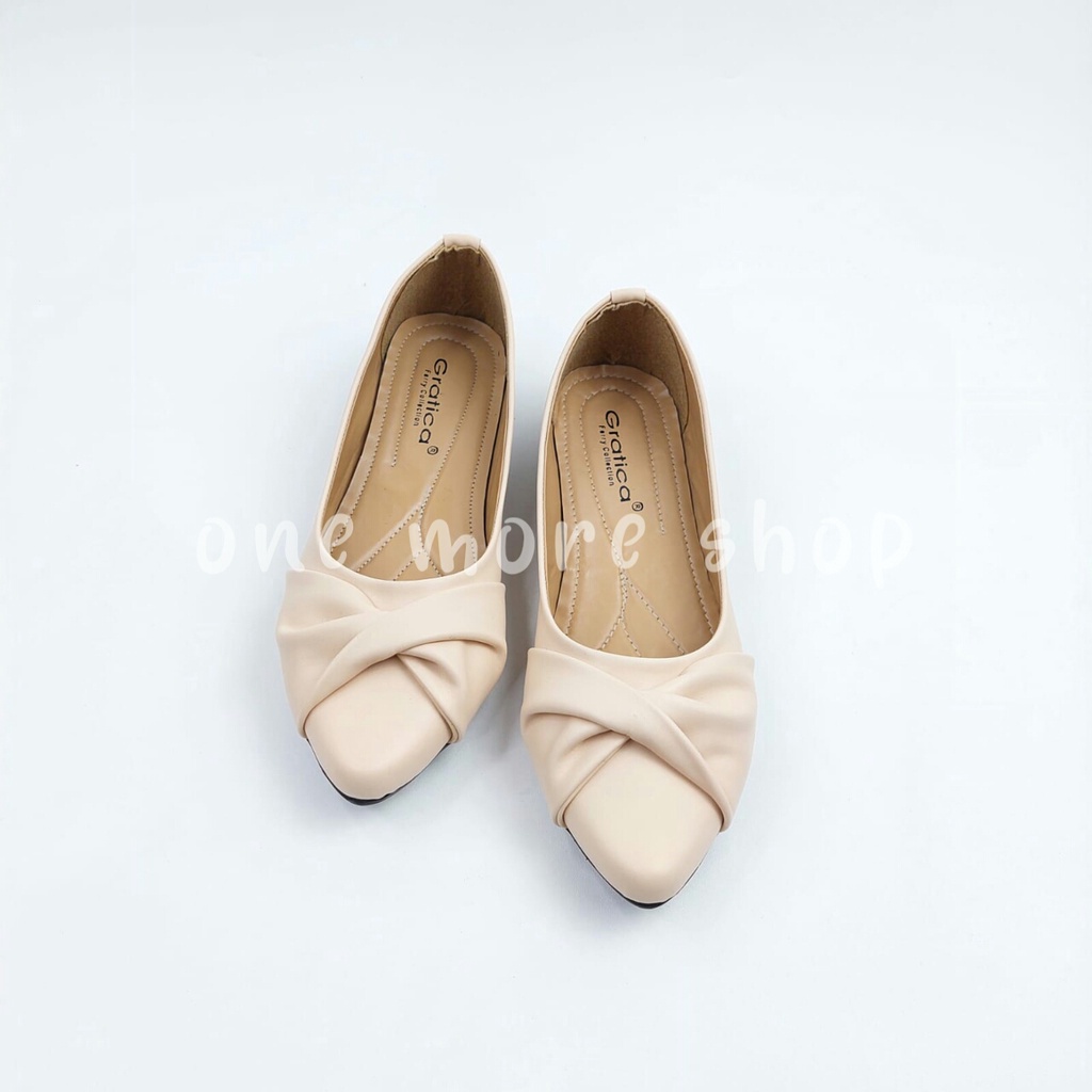 Sepatu Wanita Lancip silang rempel aw012