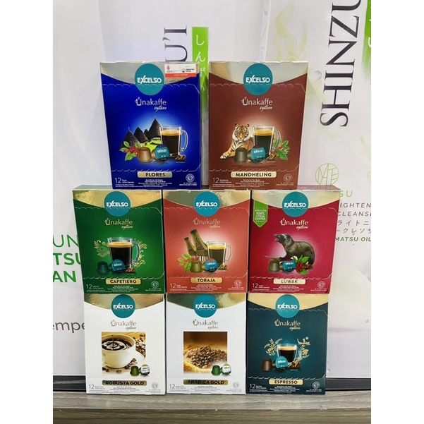 

UNAKAFFE CAPSUL (ROBUSTA GOLD, ARABICA GOLD, ESPRESSO, CAFETIERO, TORAJA, FLORES, MANDHELING, LUWAK)