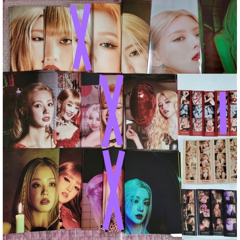 Jual G I Dle Sharing Album I Love Poster Film Strip Bookmark Gidle G Idle Miyeon Minnie Soyeon