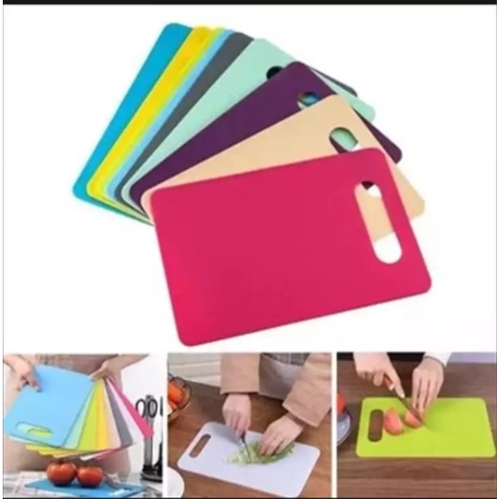 TALENAN PLASTIK 29 X 19 CM TEBAL 1,5 MILI / TALENAN DAPUR TIPIS / CUTTING BOARD / ALAT DAPUR