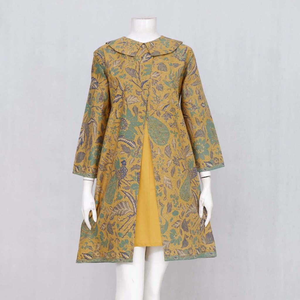 TUNIK DEBYAH AYU S-XXXL | TUNIK BATIK SOLO | DRESS OUTFIT KONDANGAN | BATIK BAJU KERJA WANITA - LANGITJUA COLLECTION SOLO