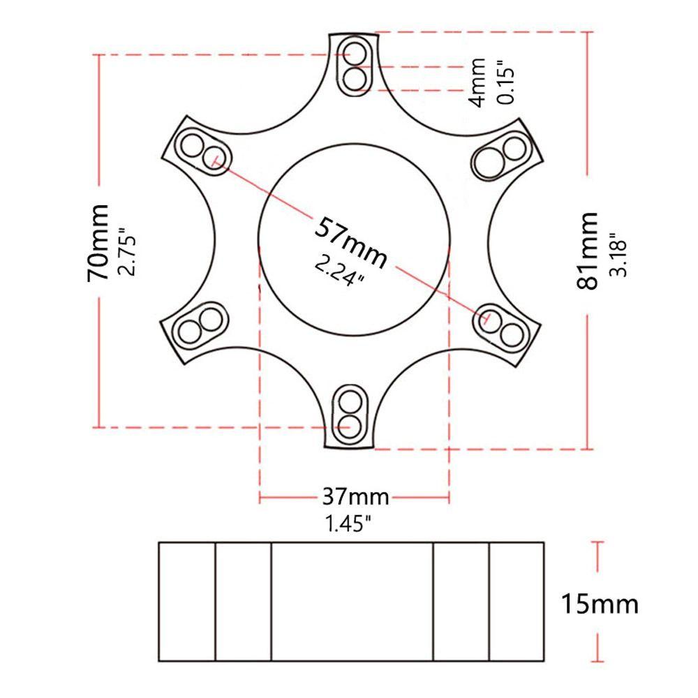 POPULAR Populer Aksesoris Adaptor Setir Ring Shaft T300RS Untuk Spacer Roda Dorong Untuk Thrustmaster